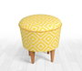 Atelier Del Sofa Puf de Microfibra Amarillo